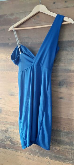 Рокля в турско синьо