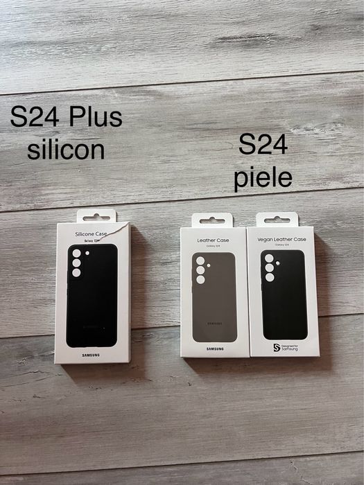 Huse Piele/Silicon Samsung Leather/Silicone Cover seria S22/23/24/S25