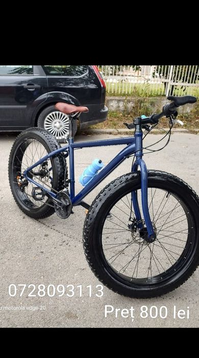 Bicicletă  Custom cu roți groase