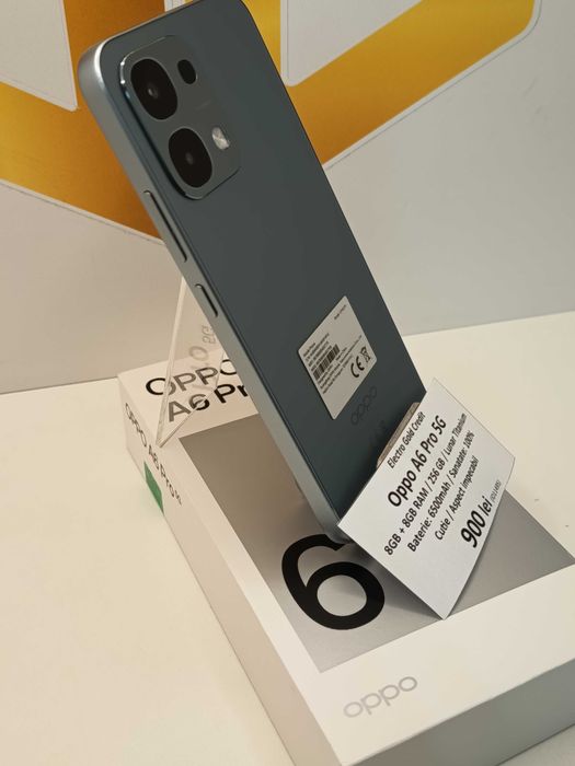 Oppo A6 Pro 5G 8+8GB RAM/256GB/Lunar Titanium/Stare impecabila! ID11495
