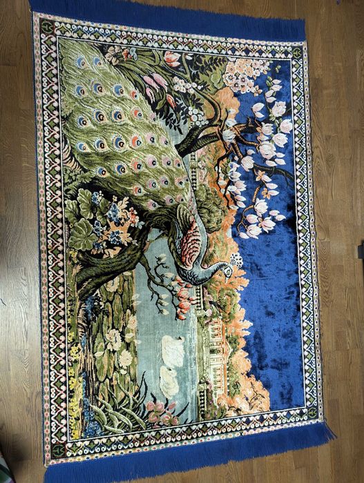 Carpete VINTAGE no, mari, imagine PĂUN si Rapire din serai