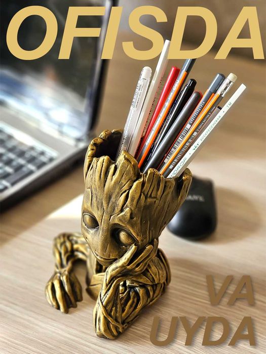 Ваза для цветов малыш Грут, горшок, кашпо, подарок