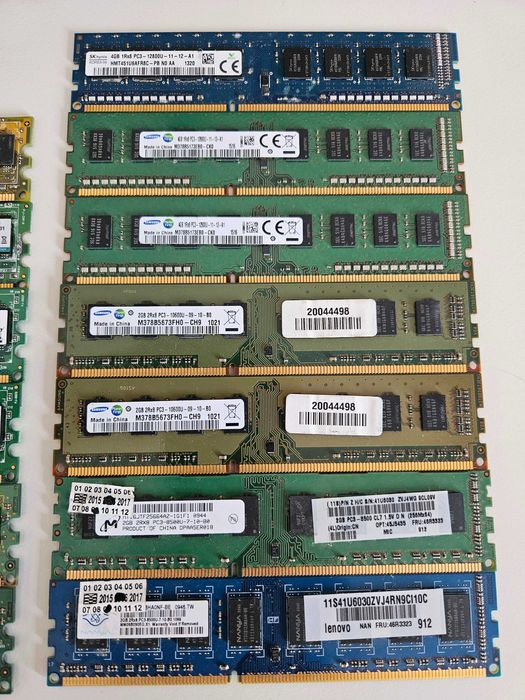 RAM PC DDR3, DDR2, DDR1 .  2gb  4gb