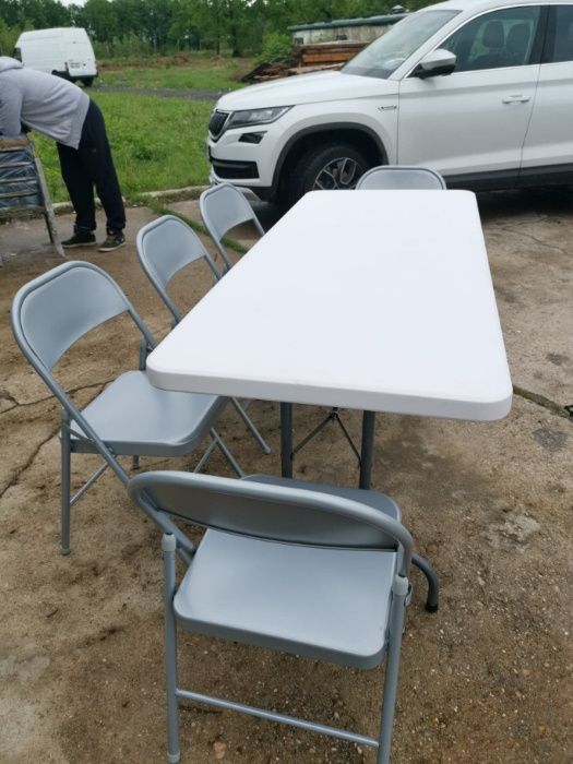 Masa rotunda de 2metri, pentru 12-14 persoane, pliabila, restaurant