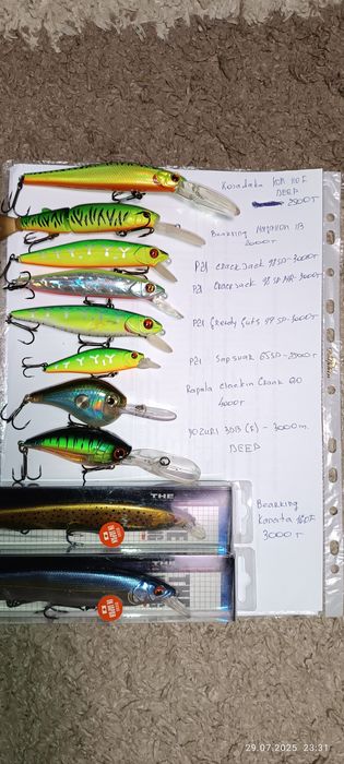 Продам приманки воблеры