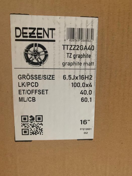 Jante Dezent 16 inch, graphite matt