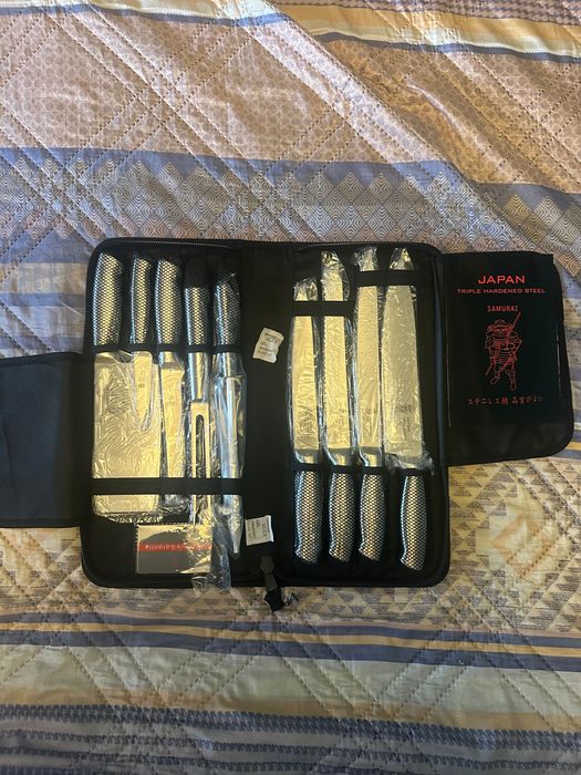 Комплект професионални кухненски ножове Samurai
