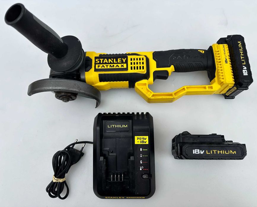 Stanley Fatmax Сет - Акумулаторен ъглошлайф, зеге, импакт, виброшлайф