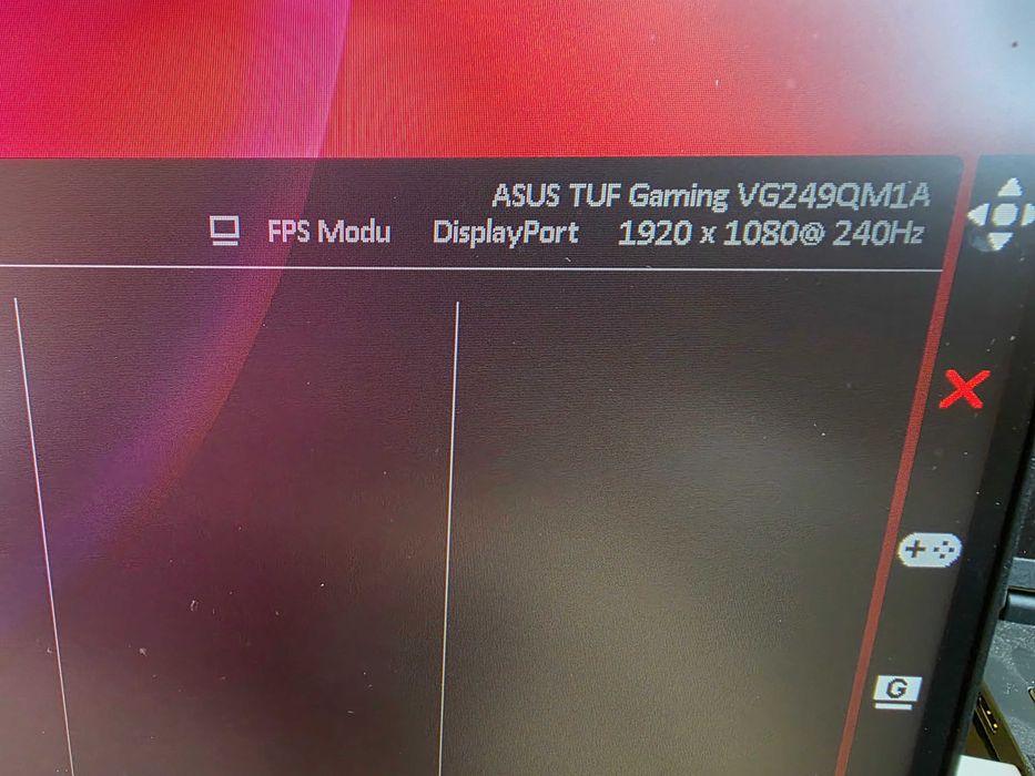 Монитор ASUS TUF Gaming VG249QM1A – 24" Fast IPS, 270Hz (OC), 1ms, Без забележки
