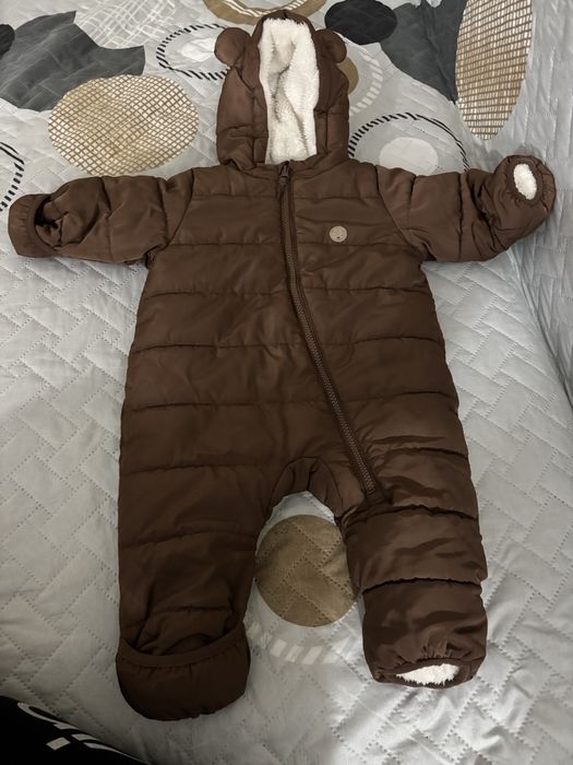 Ватиран зимен бебешки космонавт h&m 74см