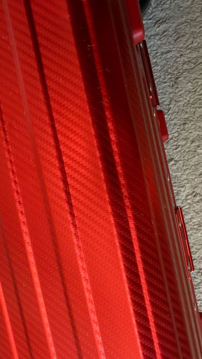 Troller Valiza calatorie aluminiu MVST Select - gen RIMOWA rosie rosu