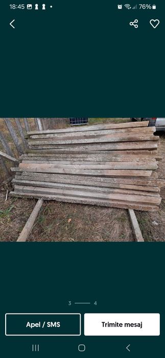 Vând spalieri din beton 1.70m  2 40m