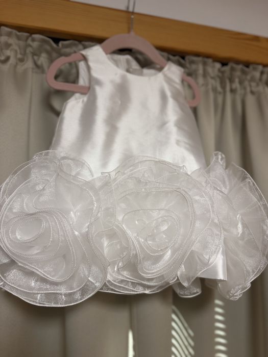 Бяла рокля Petite Fleur 12 м