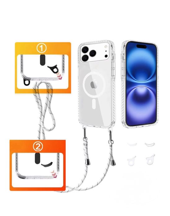 Iphone 17 PRO 17 PRO MAX 17 Husa Magsafe Anti Soc Snur Detasabil