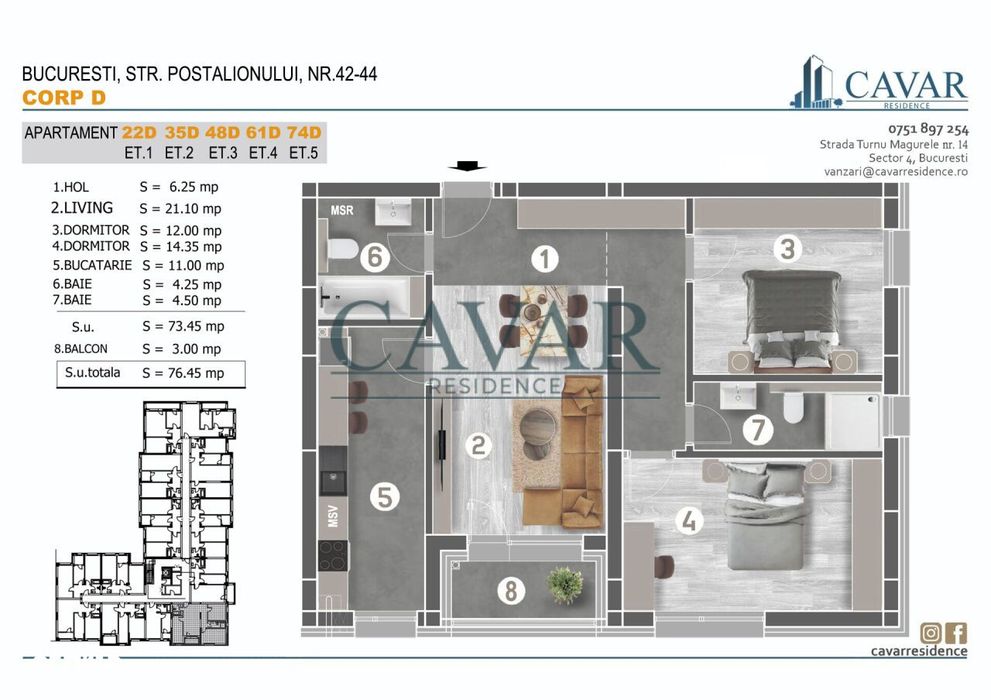 Alege standardul de calitate Cavar Residence