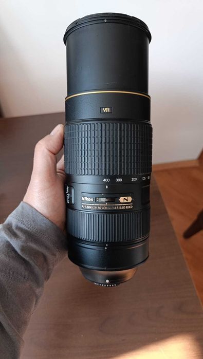 Vând Nikon AF-S 80-400mm f/4.5-5.6G ED VR - Nano Crystal - Full Box