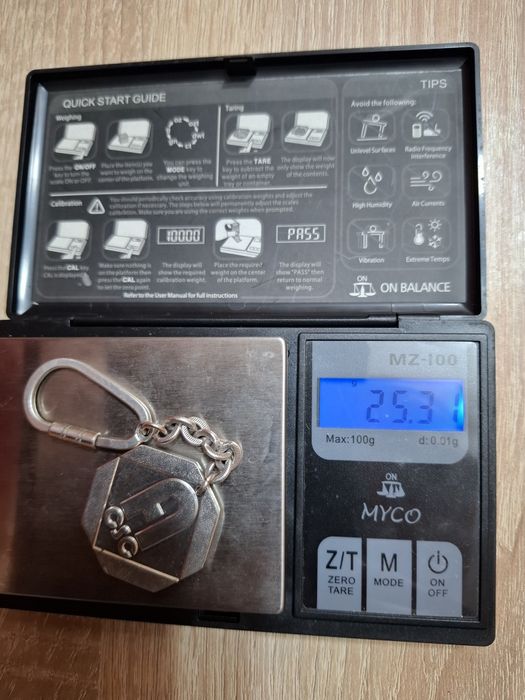 Breloc argint masiv antic vintange