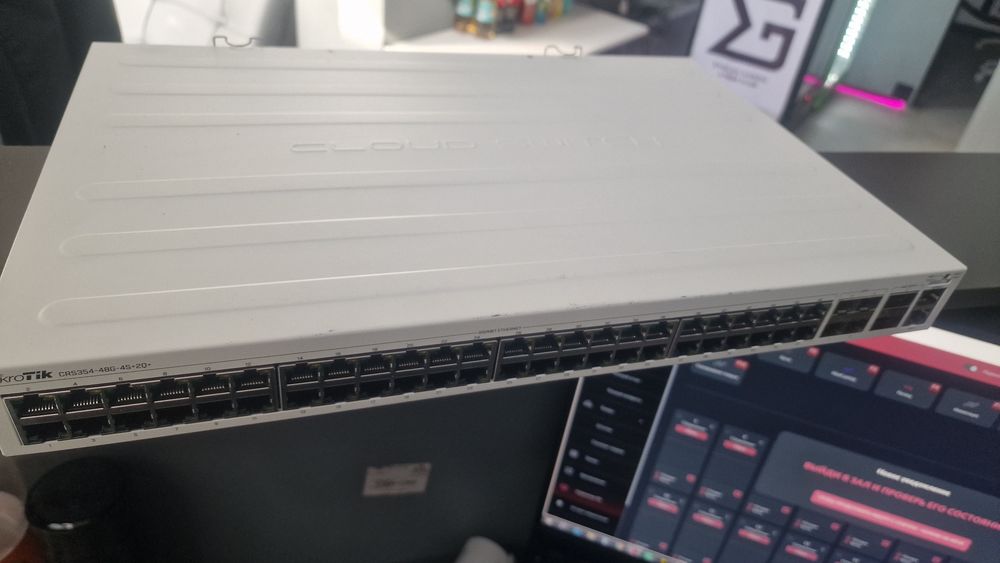 Коммутатор mikrotik crs354 48g 4s 2q rm