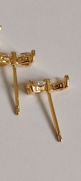 Cercei Noi Pandora Moments Fundiță Silver Gold Ale Met