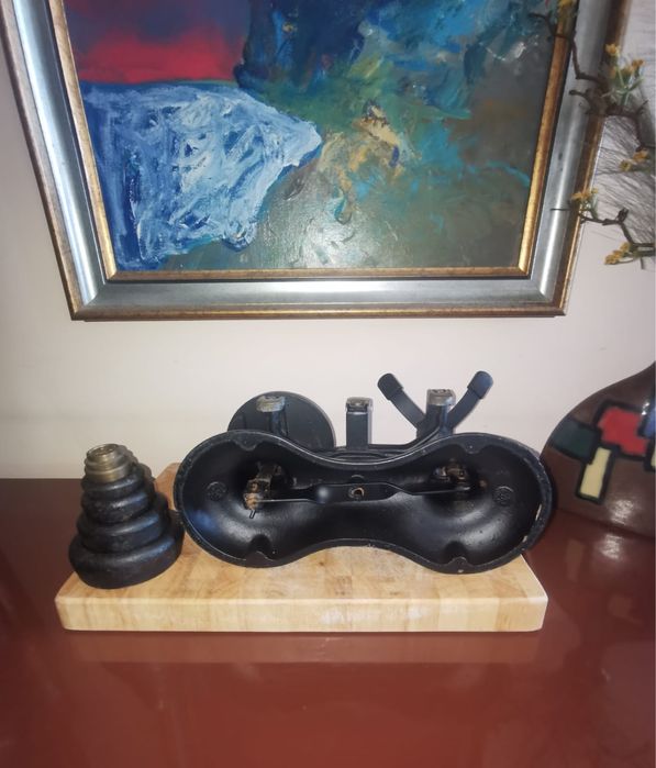 Антикварен кантар винтидж чугун и месинг VICTOR England от 60-70те г.