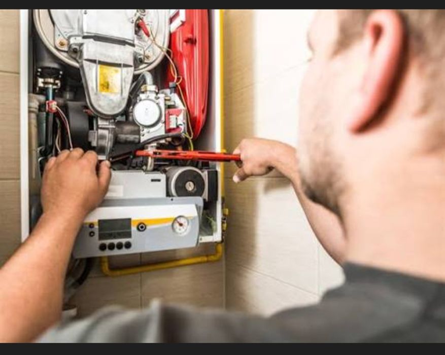 Ремонт двухконтурный котёл и Аристон чистка