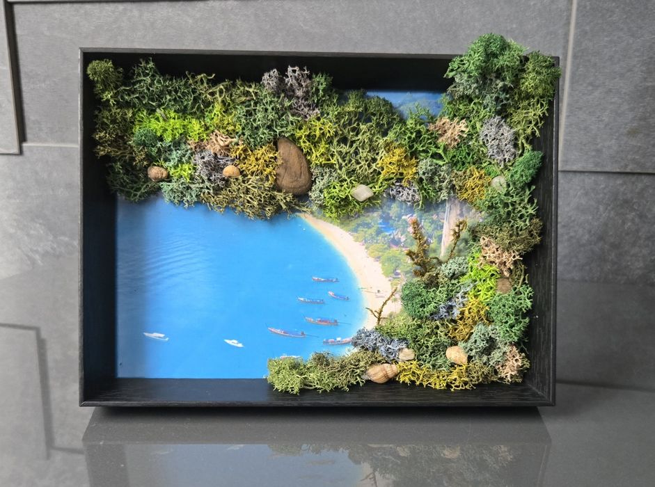 Картини за всеки повод декорирани със скандинавски мъх