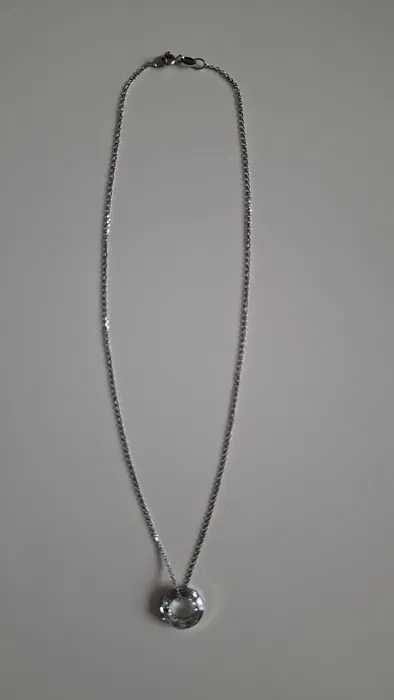 Дамско сребърно колие с елемент Swarovski