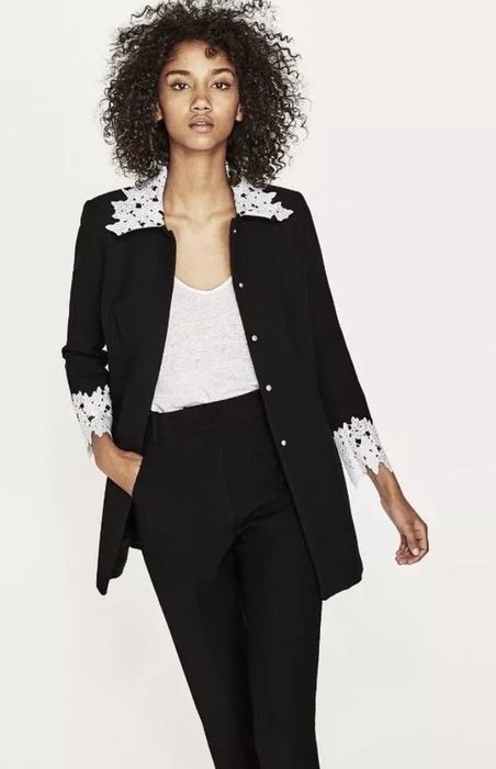 ZARA блейзер/връхно с дантела