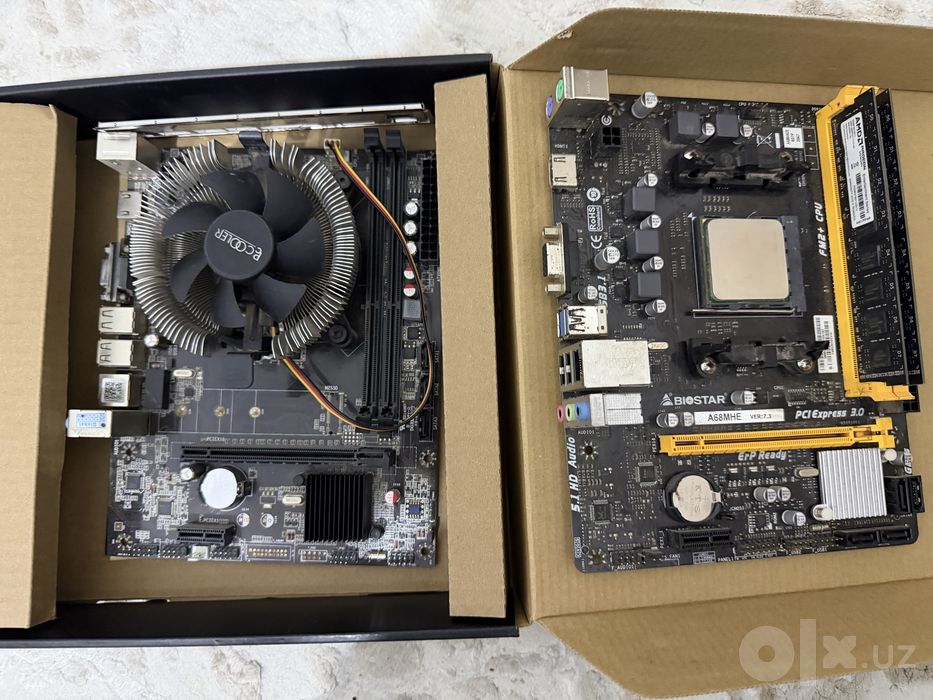 I5 2400k h61 8gb ddr3+ Amd Athlon x4 Fm2 am3 плата ddr3 8gb