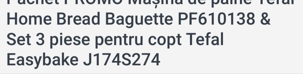 Aparat Tefal de paine si altele
