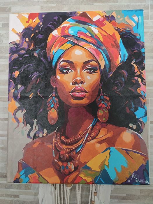 Картина върху канава "African queen"