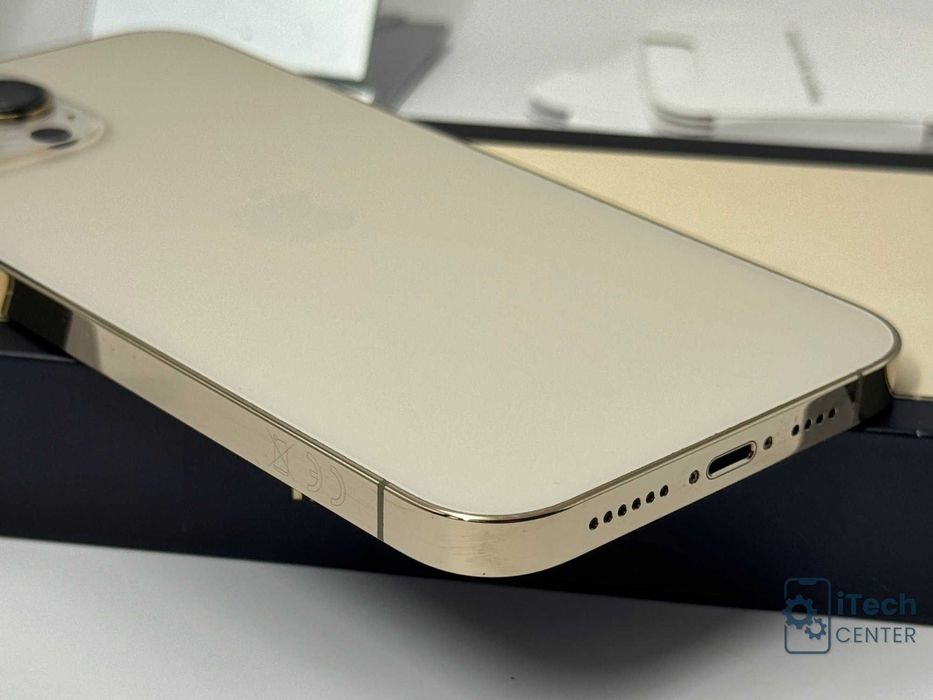 iPhone 13 Pro MAX 128GB Gold, 100% батерия, НЕРАЗЛИЧИМ ОТ НОВ, 1г. ГАРАНЦИЯ!