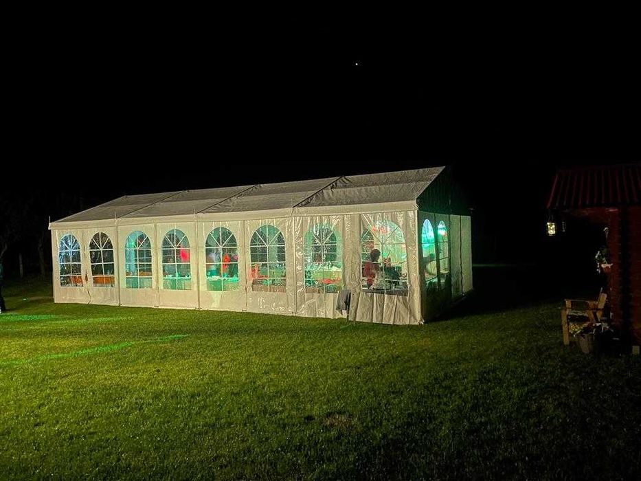 Cort eveniment pentru evenimente în aer liber 6x12x2,5m aluminiu