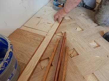 Ремонт старого  паркета.