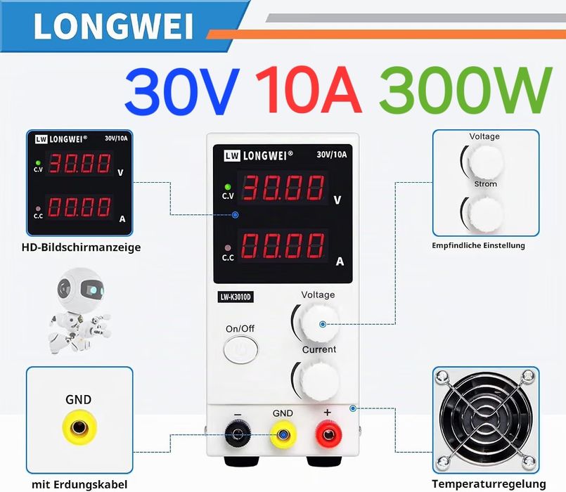 Sursa reglabila 30V 10A 300W SIGILAT