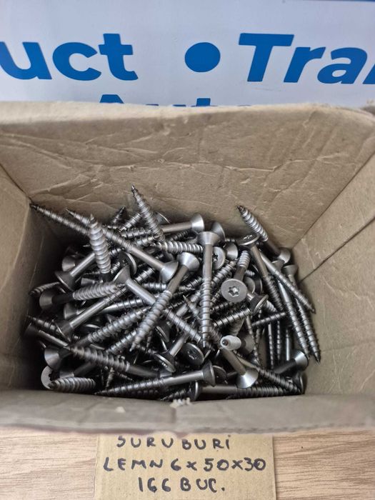 suruburi lemn 6x50/30 - a2 rust free - 166 bucati - lot 2-26-25