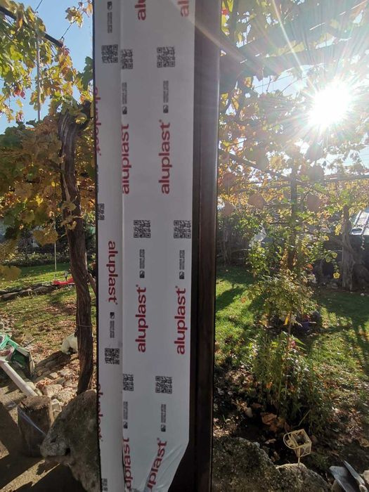 PVC врата  цвят орех