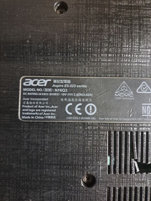 Vand acer aspire E5-523
