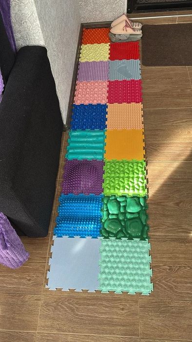 Массажный ортопедический модульный коврик Богатырь  17 пазл