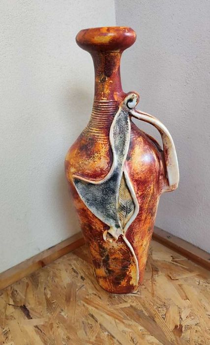 Vaza de podea ceramica handmade