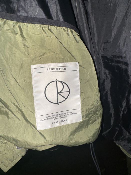polar пуховик army green