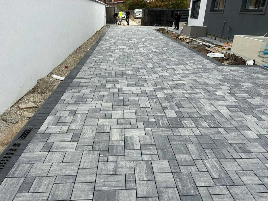 PROMOTIE! Pavaj Rettango combi 6 cm gri bazalt Semmelrock