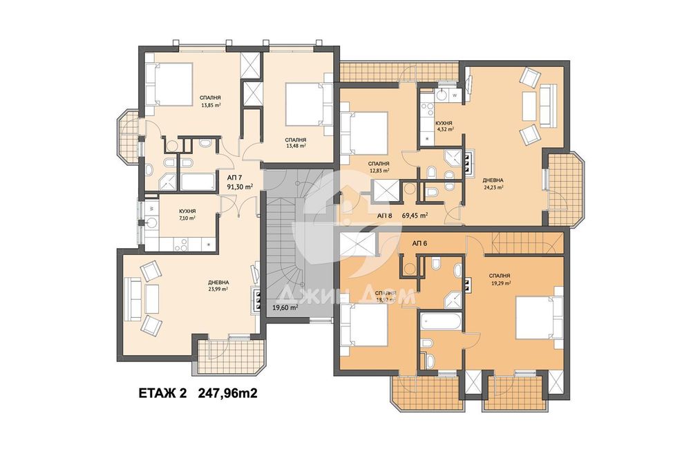 Продава се Двустаен апартамент в с. Кошарица, Област Бургас - 76 кв.м за 1250 €/кв.м - Снимка #3