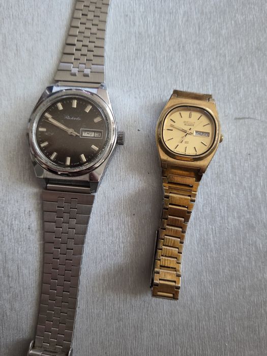 Лот стари ръчни часовници Ракета и Seiko