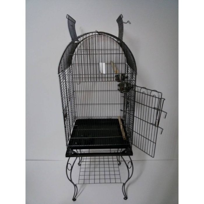 Правоъгълна клетка за голям папагал отваряща се отгоре