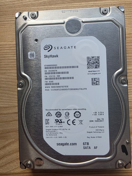 Hard Disk 6TB SEAGATE ST6000VX0003
