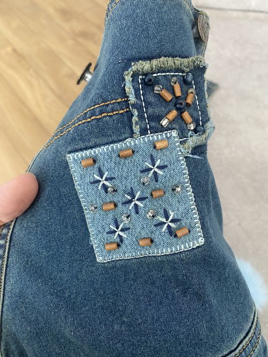 Джинсы комбинезон