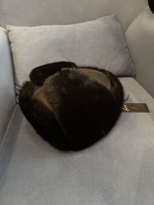 Норковая мужская ушанка