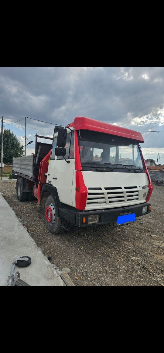 Щаер 19S24 STEYR 19S24 самосвал с кран с. Градина • OLX.bg