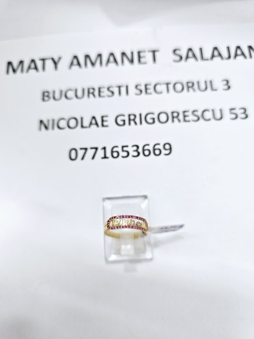 Vand inel dama din aur 14 k 2.39 g cod 932
